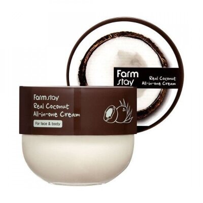 Крем для лица и тела с маслом кокоса FARMSTAY Real Coconut All-in-One Cream 300 ml