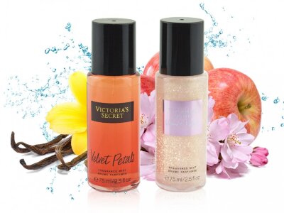 Подарочный набор Victoria's Secret Velvet Petals Fragrance Mist 75 ml Shimmer Mist 75 ml