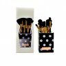  Набор кистей для макияжа BH Cosmetics Pink-A-Dot 11 Piece Brush Set (черный)