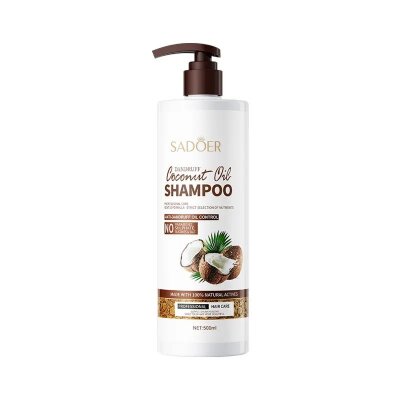 Легкий Смягчающий Шампунь-уход для нормальных и склонных к сухости волос SADOER Coconut Oil Shampoo 500 ml
