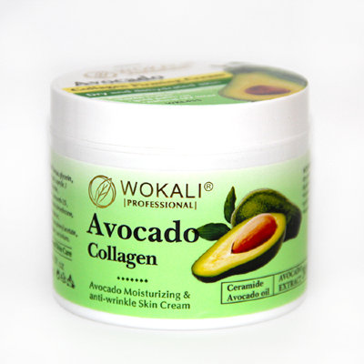 "WOKALI" профессиональный крем для тело с коллагеном (авокадо)