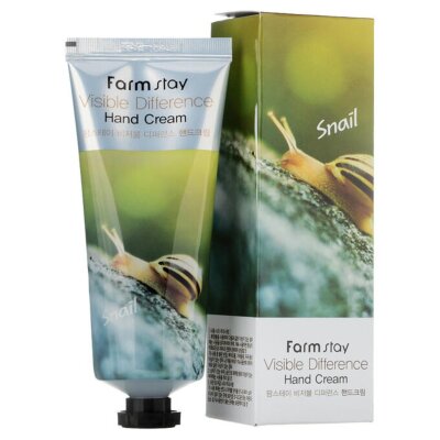 Крем для рук с экстрактом улитки FarmStay Visible Difference Snail Hand Cream 100 g